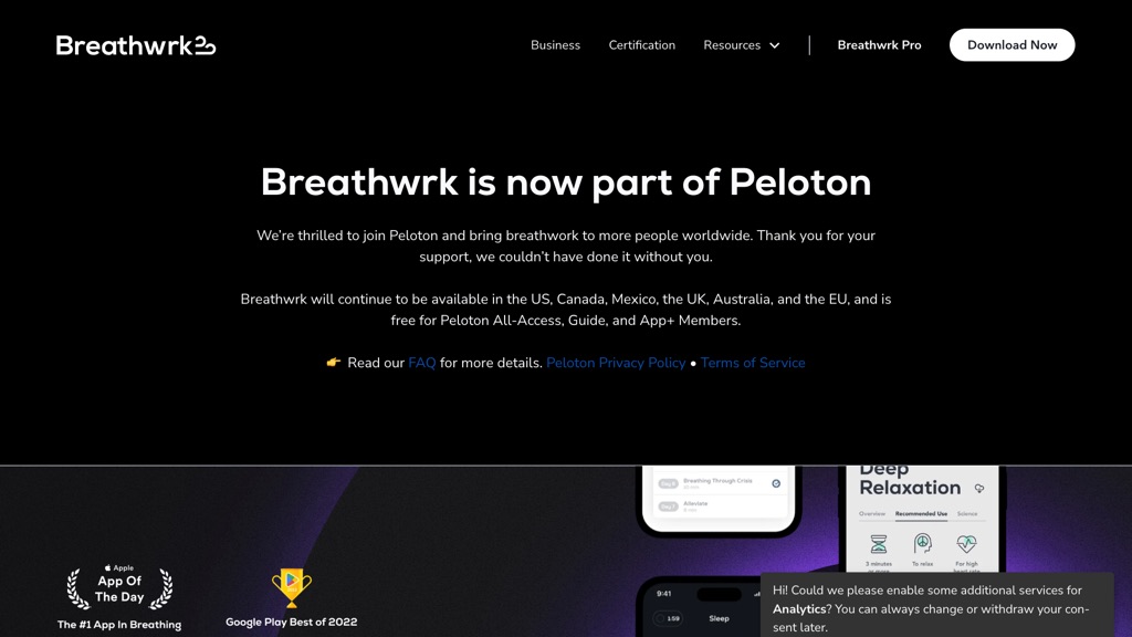 Breathwrk website home page